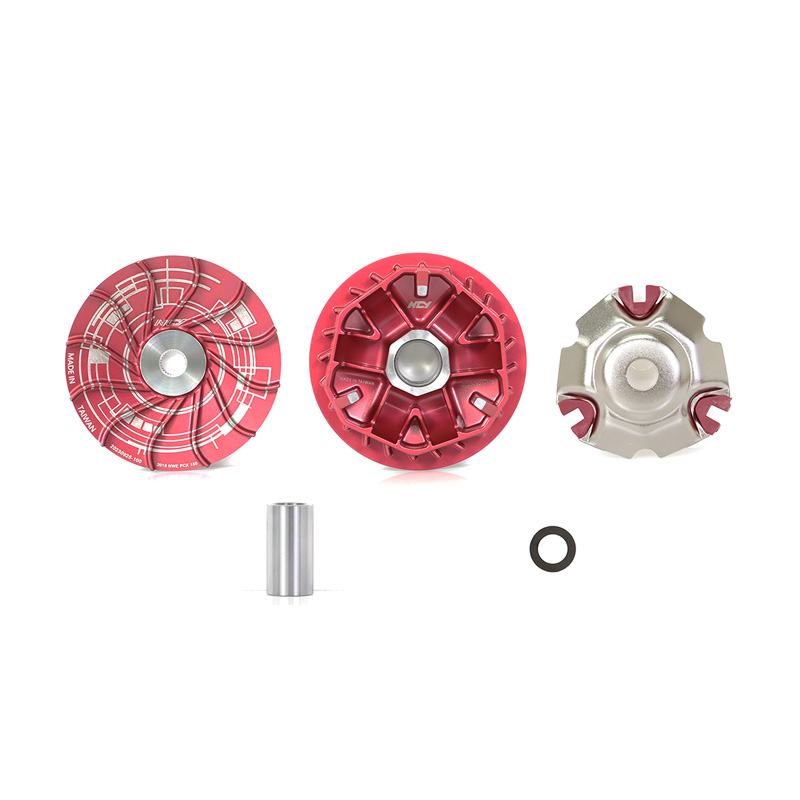 HONDA N-20 Front Pulley Set W/ Bush+Washer + Drive Face Assy./ Berry Red For NEW PCX 150