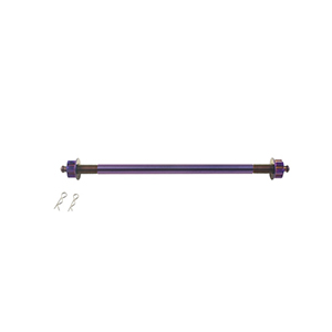 YAMAHA Stainless Front Wheel Axle/ Titanium Purple For FORCE 155